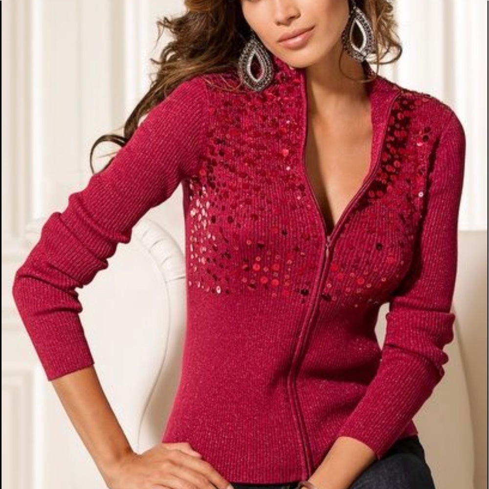 NEW Boston Proper Embellished Sparkle Cardigan, M